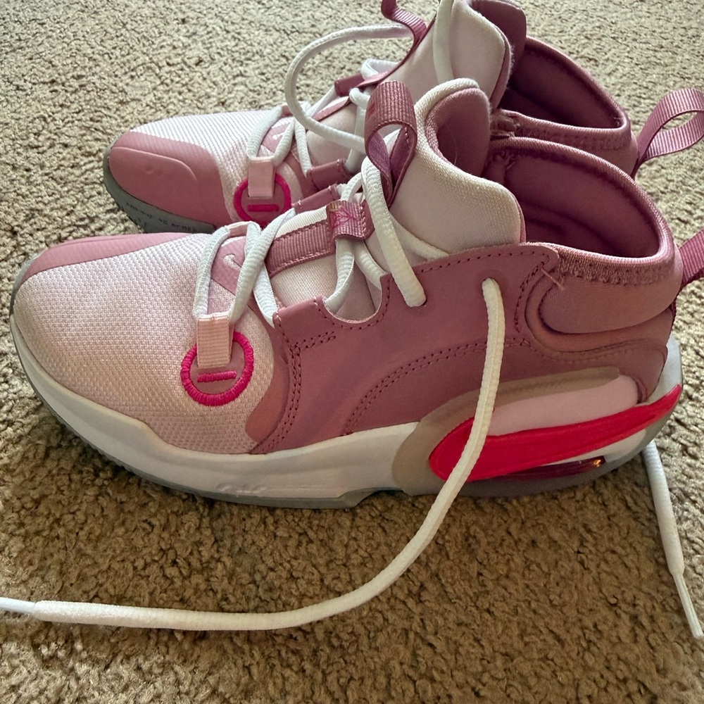 Kids Pink Athletic Sneakers - NIKE air zoom crossover 2 basketball sneakers